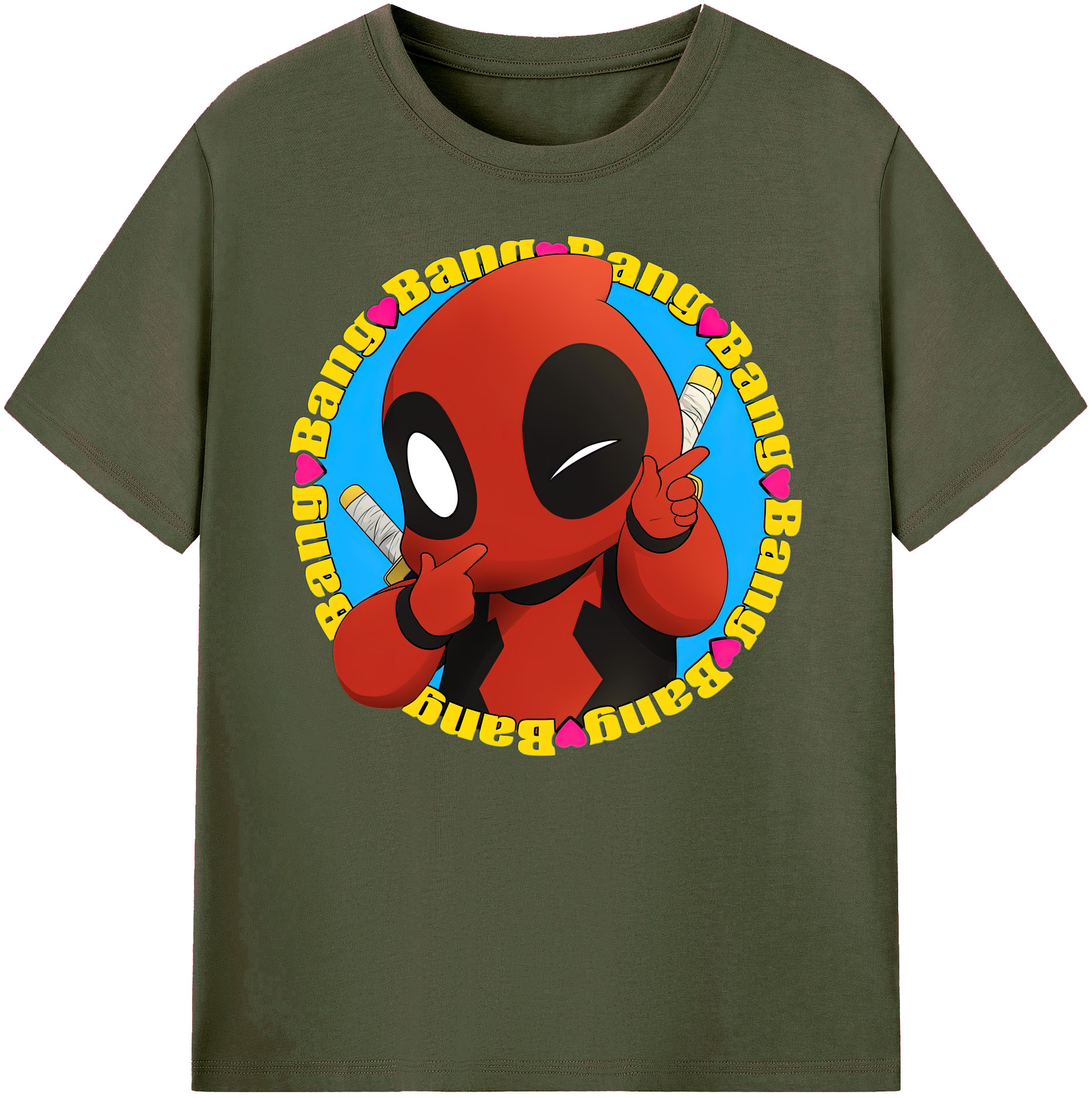 （画像用） Deadpool デッドプール 綿100％ メンズ半袖Tシャツ｜肌触りやわらか＆通気性
